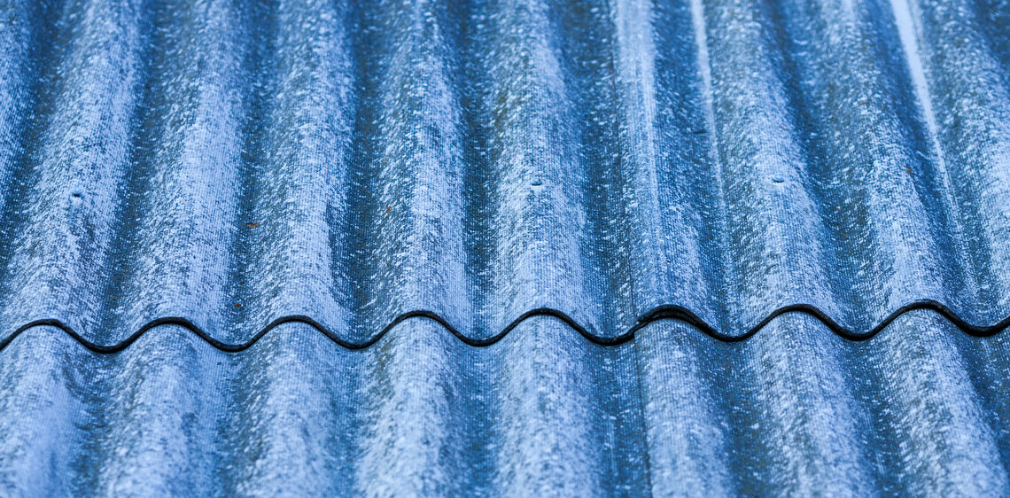 Asbestos in Blue Roofing Tiles